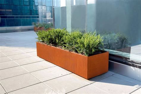 steel square planter box|metal planter boxes near me.